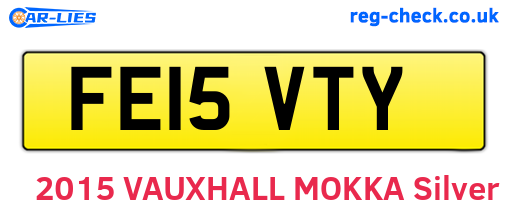 FE15VTY are the vehicle registration plates.