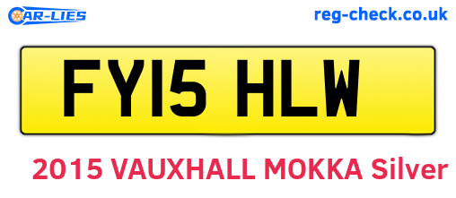 FY15HLW are the vehicle registration plates.