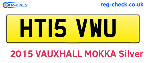 HT15VWU are the vehicle registration plates.