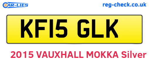 KF15GLK are the vehicle registration plates.