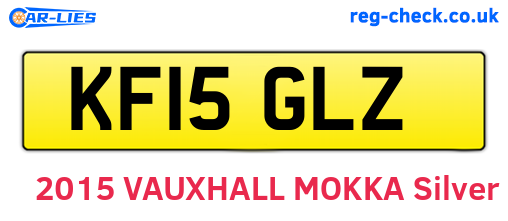 KF15GLZ are the vehicle registration plates.