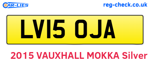 LV15OJA are the vehicle registration plates.
