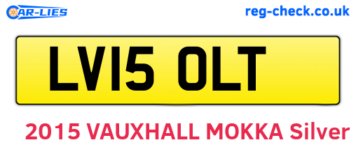 LV15OLT are the vehicle registration plates.