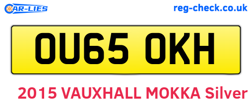 OU65OKH are the vehicle registration plates.