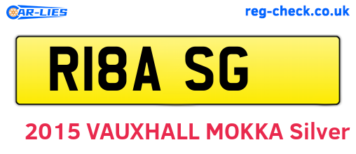 R18ASG are the vehicle registration plates.