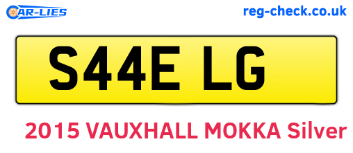 S44ELG are the vehicle registration plates.