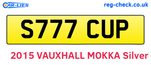 S777CUP are the vehicle registration plates.