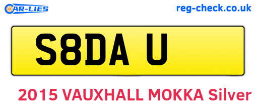 S8DAU are the vehicle registration plates.