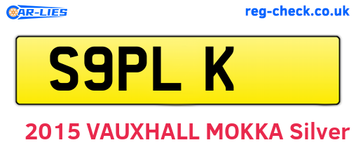 S9PLK are the vehicle registration plates.