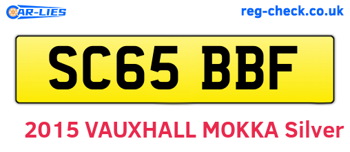 SC65BBF are the vehicle registration plates.