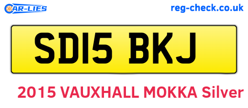 SD15BKJ are the vehicle registration plates.