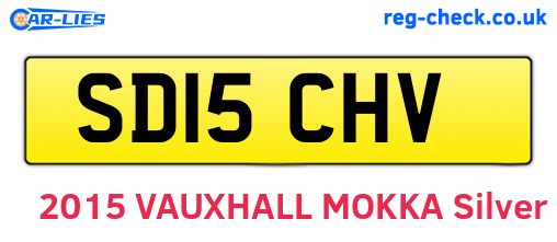 SD15CHV are the vehicle registration plates.