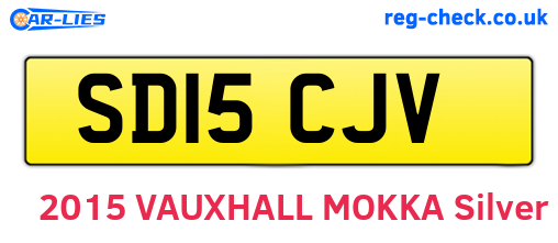 SD15CJV are the vehicle registration plates.