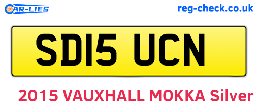 SD15UCN are the vehicle registration plates.