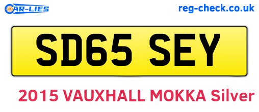 SD65SEY are the vehicle registration plates.