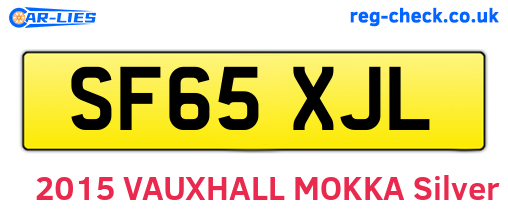 SF65XJL are the vehicle registration plates.