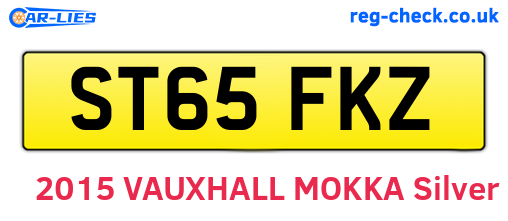 ST65FKZ are the vehicle registration plates.