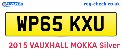 WP65KXU are the vehicle registration plates.
