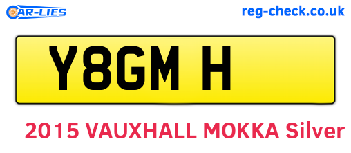 Y8GMH are the vehicle registration plates.