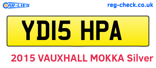 YD15HPA are the vehicle registration plates.