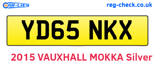 YD65NKX are the vehicle registration plates.
