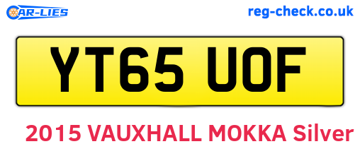 YT65UOF are the vehicle registration plates.