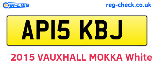 AP15KBJ are the vehicle registration plates.