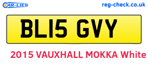 BL15GVY are the vehicle registration plates.
