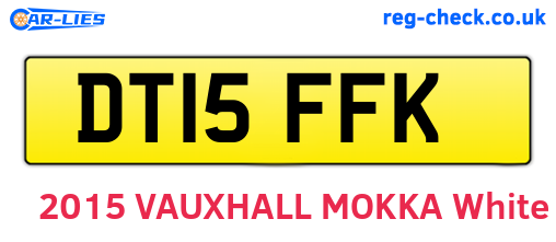 DT15FFK are the vehicle registration plates.