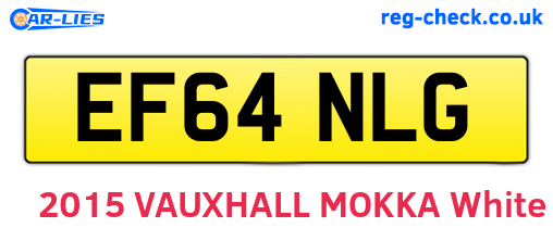 EF64NLG are the vehicle registration plates.
