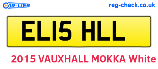 EL15HLL are the vehicle registration plates.