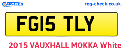 FG15TLY are the vehicle registration plates.