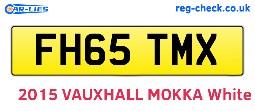 FH65TMX are the vehicle registration plates.