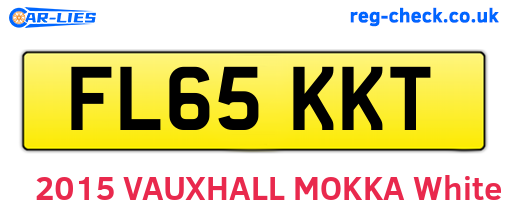 FL65KKT are the vehicle registration plates.