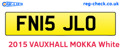 FN15JLO are the vehicle registration plates.