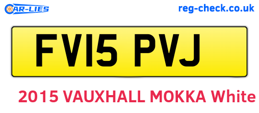 FV15PVJ are the vehicle registration plates.