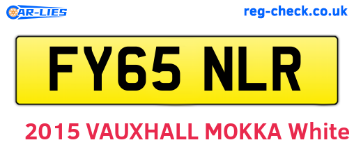 FY65NLR are the vehicle registration plates.