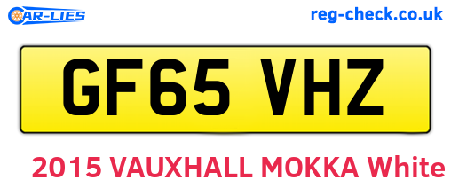 GF65VHZ are the vehicle registration plates.