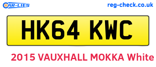 HK64KWC are the vehicle registration plates.
