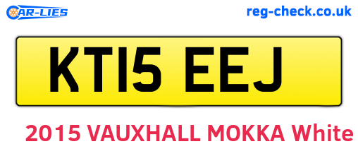 KT15EEJ are the vehicle registration plates.