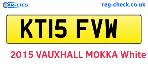 KT15FVW are the vehicle registration plates.