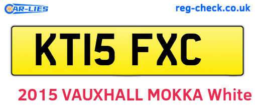 KT15FXC are the vehicle registration plates.
