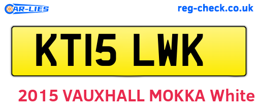 KT15LWK are the vehicle registration plates.