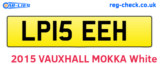 LP15EEH are the vehicle registration plates.