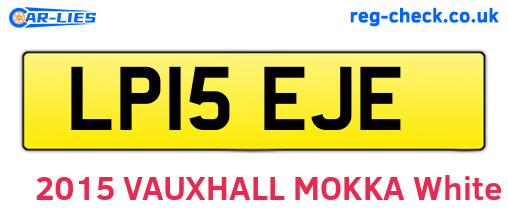LP15EJE are the vehicle registration plates.