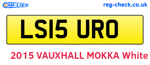LS15URO are the vehicle registration plates.