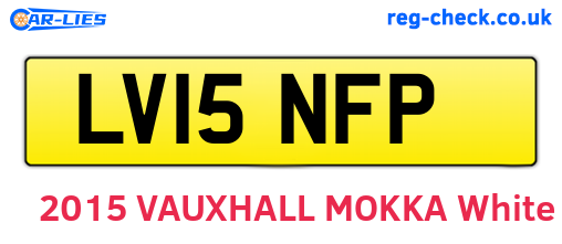 LV15NFP are the vehicle registration plates.