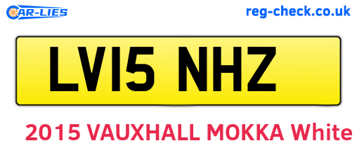LV15NHZ are the vehicle registration plates.