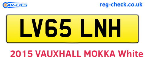 LV65LNH are the vehicle registration plates.