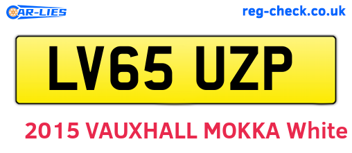 LV65UZP are the vehicle registration plates.